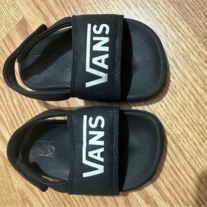 Vans Kids Black Slide Sandals